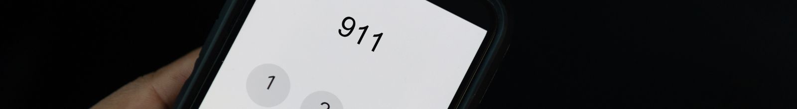 A phone with 911 punched into the calling number