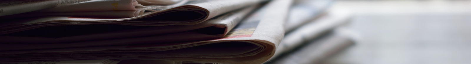 A stack of newspapers 