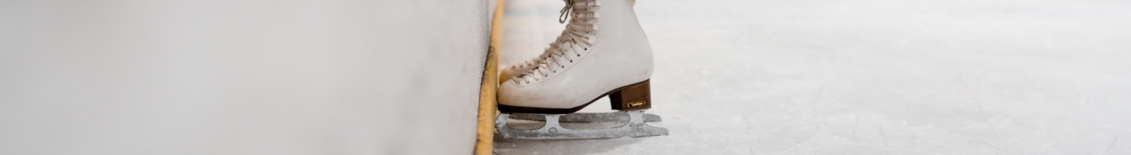 A paid of white ice skates