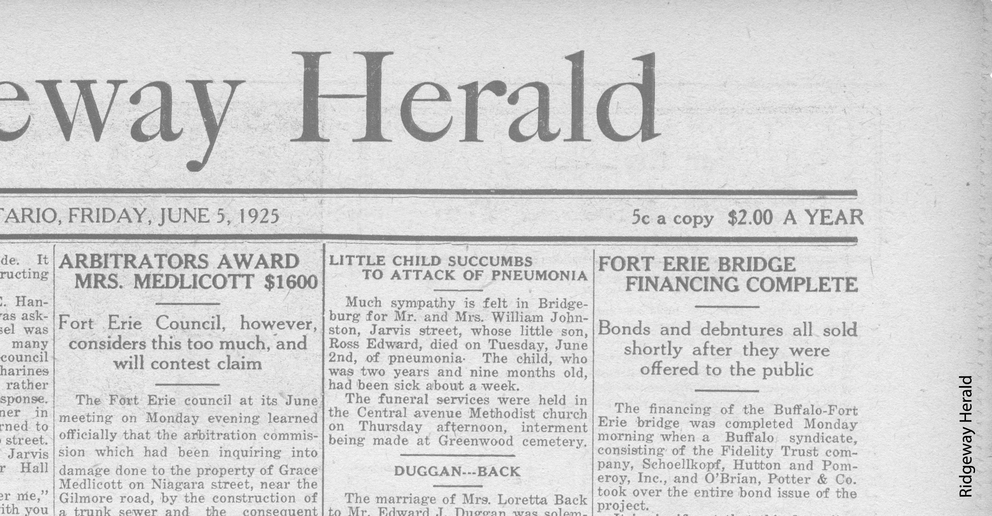 A cut of an old newspaper