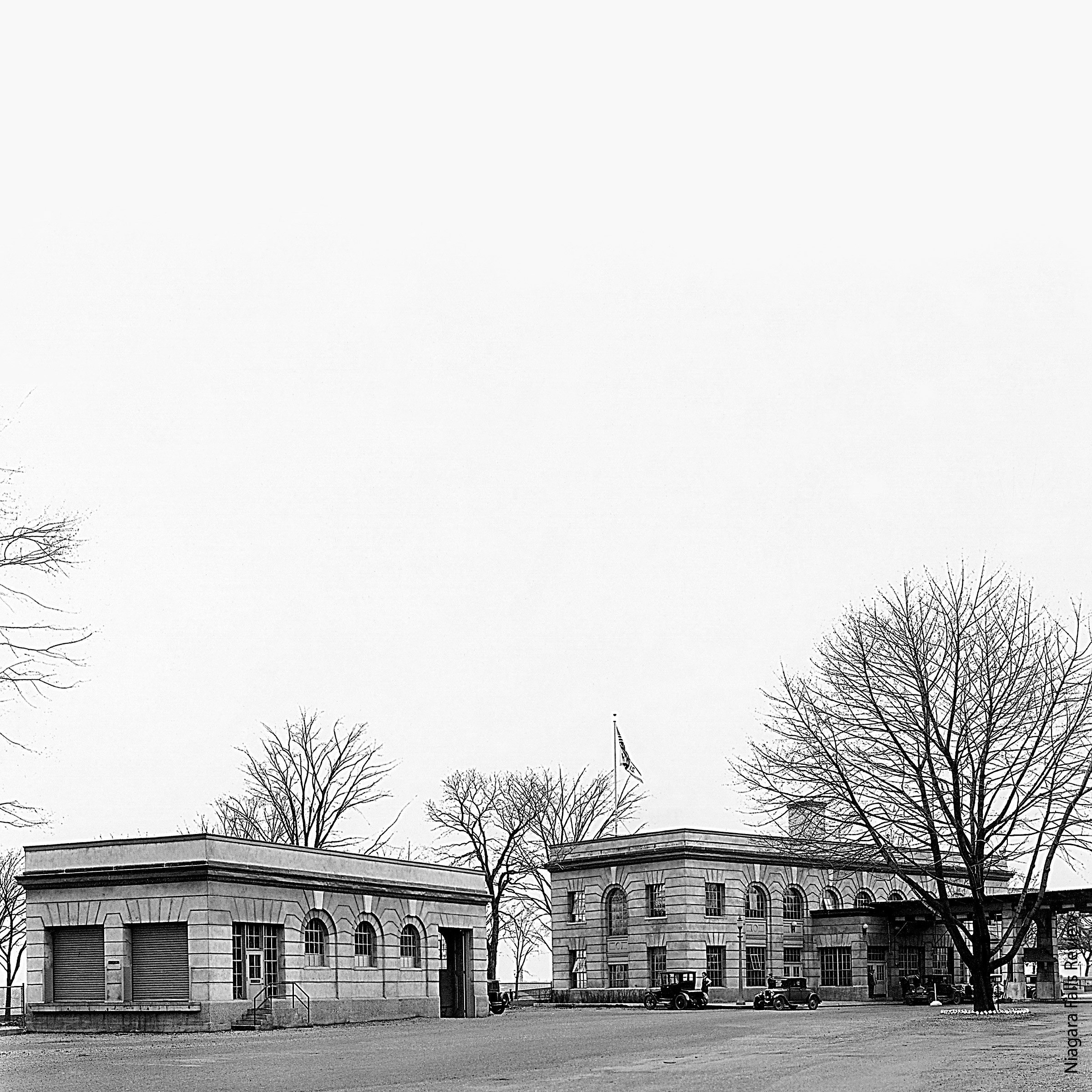 An old fashioned square building