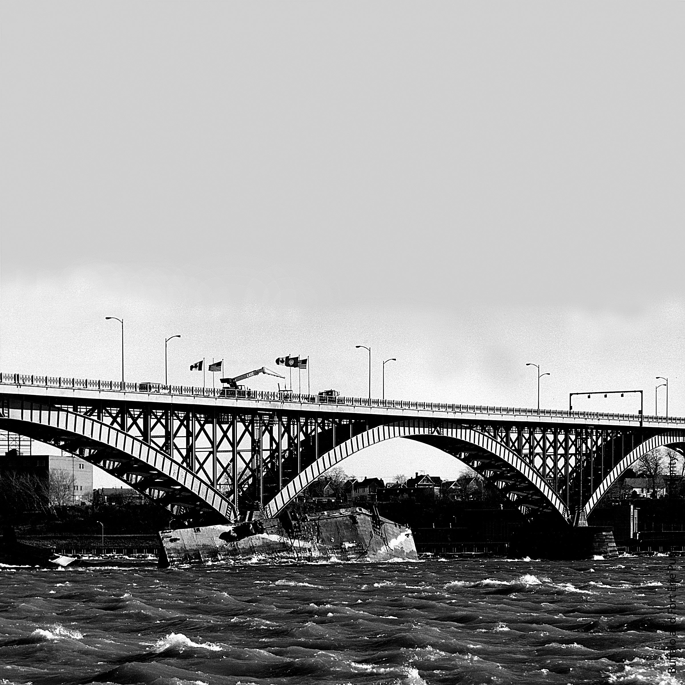 A large bridge over a large river