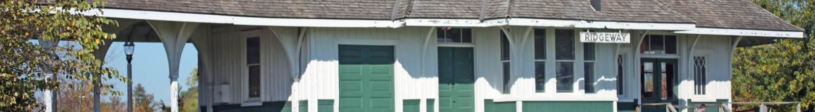 A large old fashioned train station building