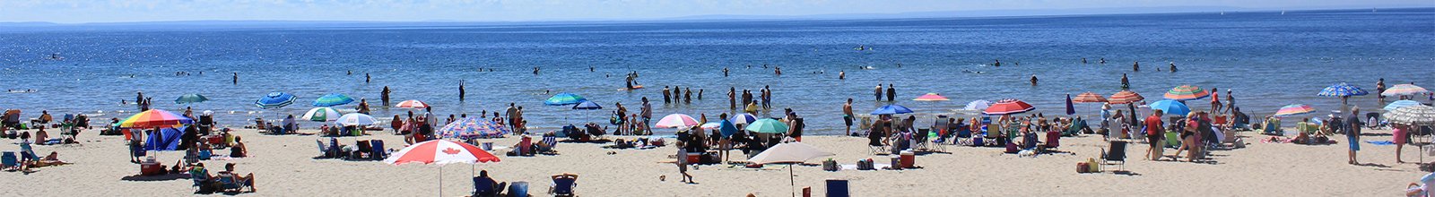 People on a Sandy Beach