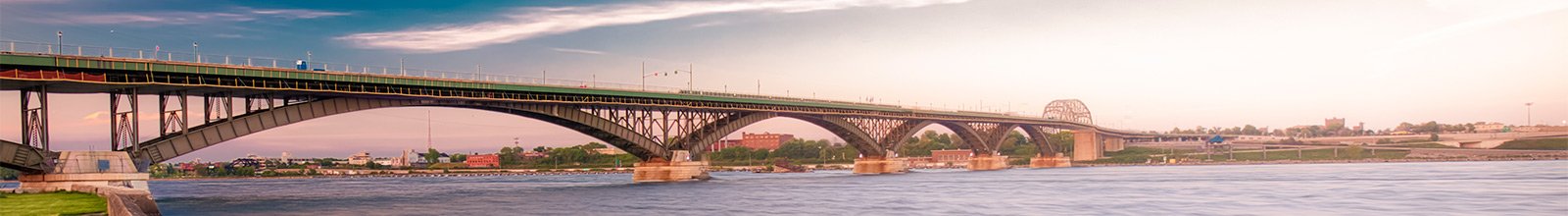 large bridge spanning Lake Erie